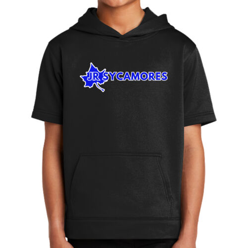 Jr. Sycamores Design 1 on a Sport-Tek ® - Youth Sport Wick ® Fleece Short Sleeve Hooded Pullover Thumbnail