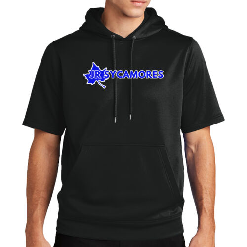 Jr. Sycamores Design 1 on a Sport-Tek ® - Sport Wick ® Fleece Short Sleeve Hooded Pullover Thumbnail