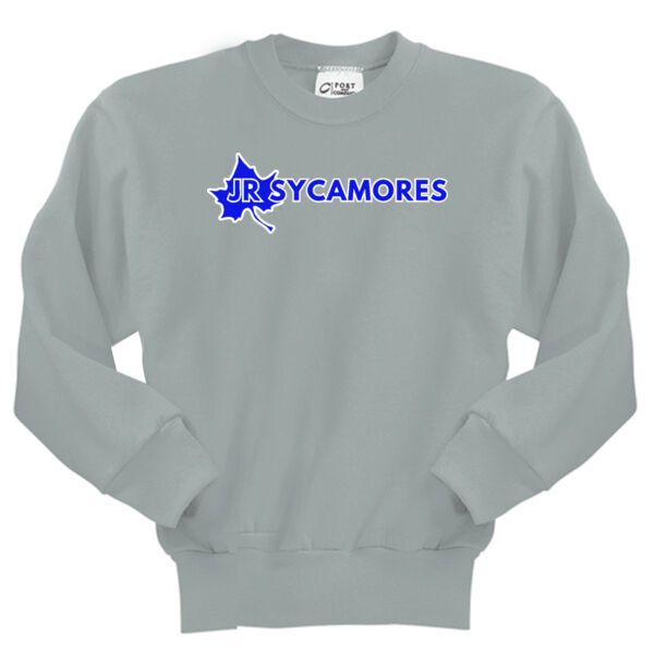 Jr. Sycamores Design 1 on a Port & Co. ® - Youth Core Fleece Crewneck Sweatshirt Thumbnail