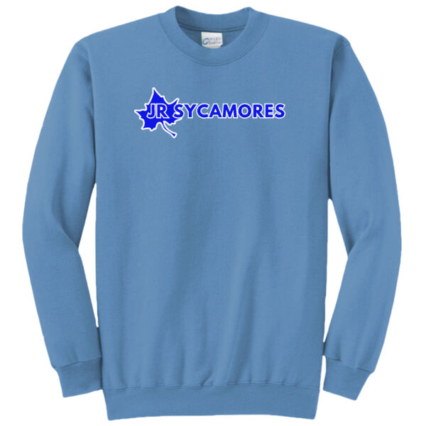 Jr. Sycamores Design 1 on a Port & Co. ® - Core Fleece Crewneck Sweatshirt Thumbnail