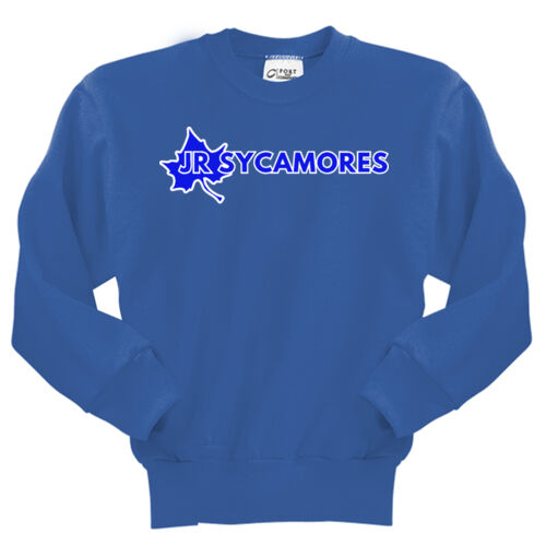 Jr. Sycamores Design 1 on a Port & Co. ® - Youth Core Fleece Crewneck Sweatshirt Thumbnail