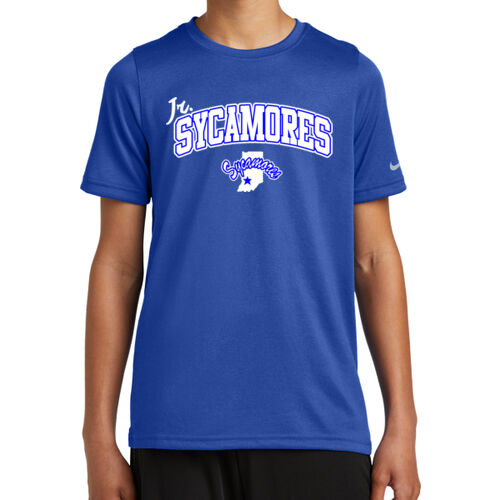 Jr. Sycamores Design 2 on a Nike ® - Youth Swoosh Sleeve rLegend Tee Thumbnail