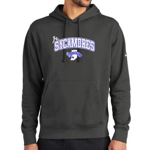 Jr. Sycamores Design 2 on a Nike ® - Club Fleece Sleeve Swoosh Pullover Hoodie Thumbnail