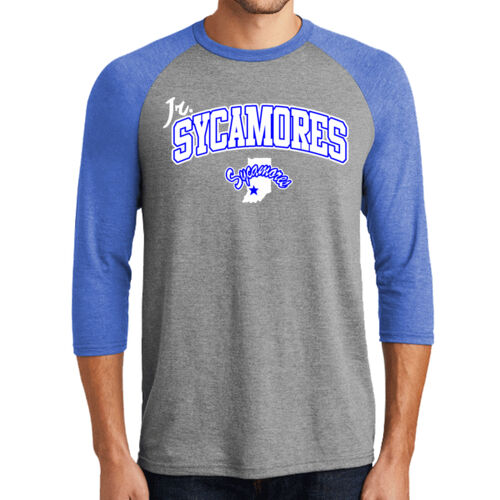 Jr. Sycamores Design 2 on a District ® - Perfect Tri ® 3/4 Sleeve Raglan Thumbnail