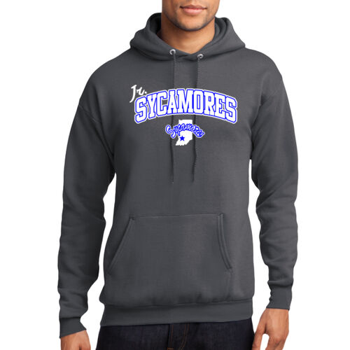 Jr. Sycamores Design 2 on a Port & Co. ® - Core Fleece Pullover Hooded Sweatshirt Thumbnail