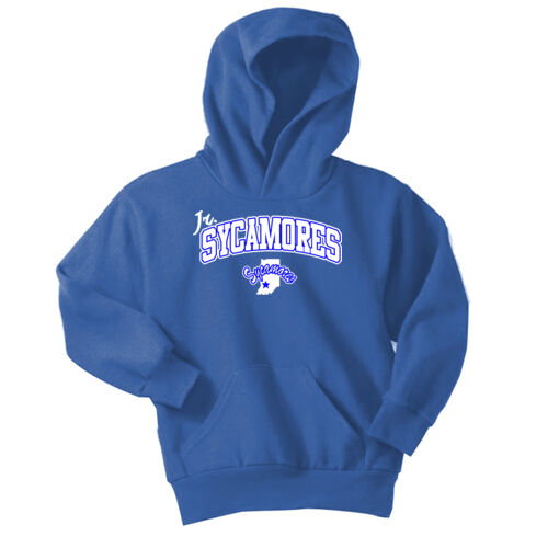 Jr. Sycamores Design 2 on a Port & Co. ® - Youth Core Fleece Pullover Hooded Sweatshirt Thumbnail