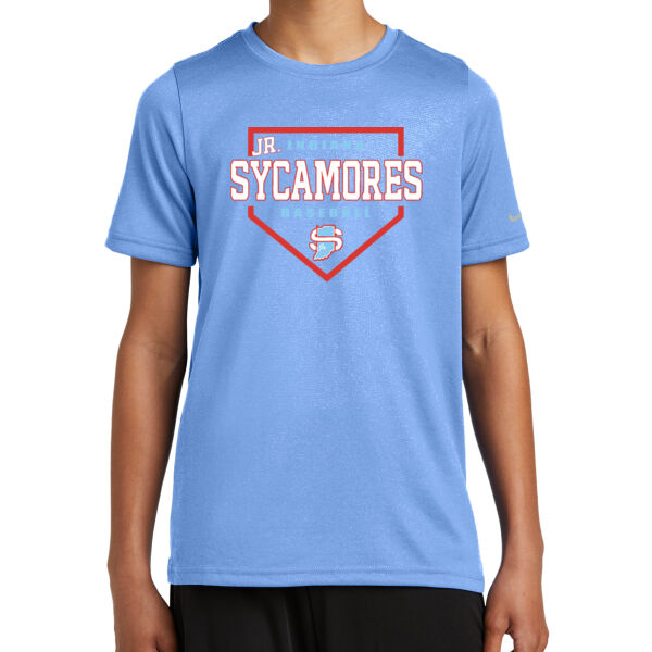 Jr. Sycamores Design 3 on a Nike ® - Youth Swoosh Sleeve rLegend Tee Thumbnail