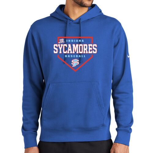 Jr. Sycamores Design 3 on a Nike ® - Club Fleece Sleeve Swoosh Pullover Hoodie Thumbnail