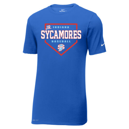 Jr. Sycamores Design 3 on a Nike ® - Dri FIT Cotton/Poly Tee Thumbnail