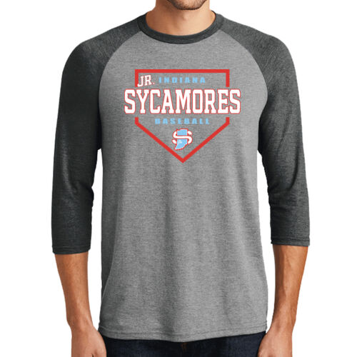 Jr. Sycamores Design 3 on a District ® - Perfect Tri ® 3/4 Sleeve Raglan Thumbnail