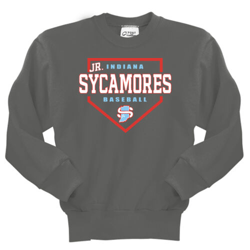 Jr. Sycamores Design 3 on a Port & Co ® - Youth Core Fleece Crewneck Sweatshirt Thumbnail