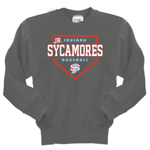 Jr. Sycamores Design 3 on a Port & Co ® - Youth Core Fleece Crewneck Sweatshirt Thumbnail