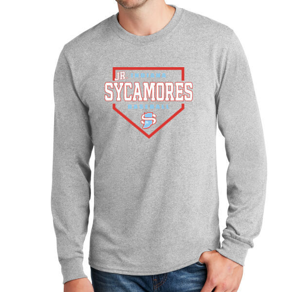 Jr. Sycamores Design 3 on a Port & Co ® - Long Sleeve Core Cotton Tee Thumbnail