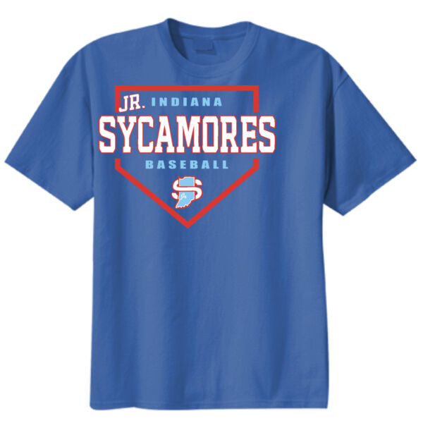 Jr. Sycamores Design 3 on a Port & Co ® - Youth Core Blend Tee Thumbnail