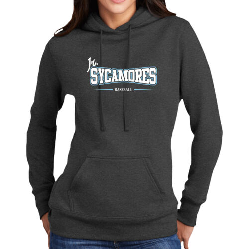 Jr. Sycamores Design 4 on a Port & Co ® - Women's Core Fleece Pullover Hooded Sweatshirt Thumbnail