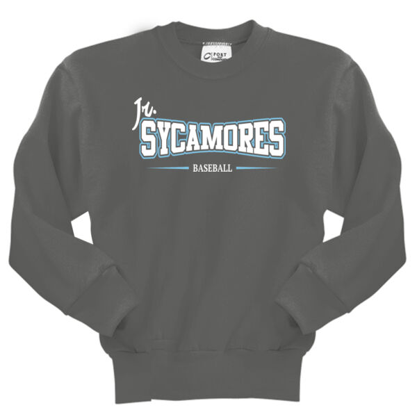 Jr. Sycamores Design 4 on a Port & Co ® - Youth Core Fleece Crewneck Sweatshirt Thumbnail