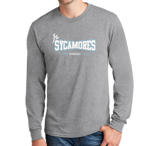 Jr. Sycamores Design 4 on a Port & Co ® - Long Sleeve Core Cotton Tee Thumbnail