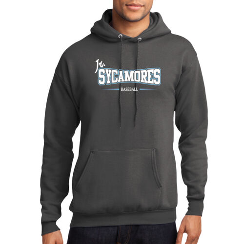 Jr. Sycamores Design 4 on a Port & Co ® - Core Fleece Pullover Hooded Sweatshirt Thumbnail