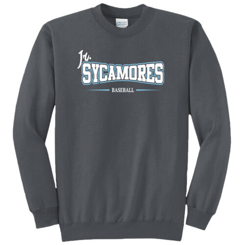 Jr. Sycamores Design 4 on a Port & Co ® - Core Fleece Crewneck Sweatshirt Thumbnail