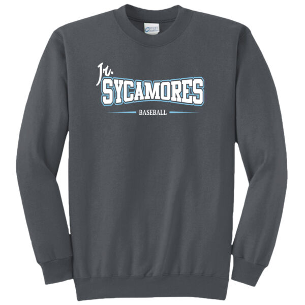 Jr. Sycamores Design 4 on a Port & Co ® - Core Fleece Crewneck Sweatshirt Thumbnail