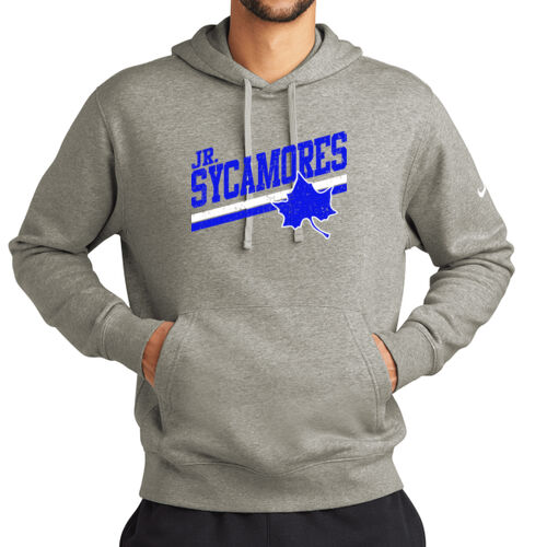 Jr. Sycamores Design 5 on a Nike ® - Club Fleece Sleeve Swoosh Pullover Hoodie Thumbnail