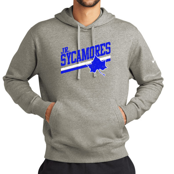 Jr. Sycamores Design 5 on a Nike ® - Club Fleece Sleeve Swoosh Pullover Hoodie Thumbnail