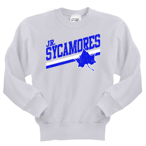 Jr. Sycamores Design 5 on a Port & Co ® - Youth Core Fleece Crewneck Sweatshirt Thumbnail