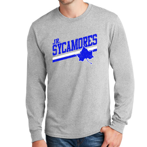 Jr. Sycamores Design 5 on a Port & Co ® - Long Sleeve Core Cotton Tee Thumbnail