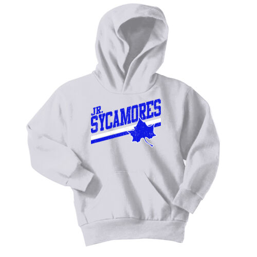 Jr. Sycamores Design 5 on a Port & Co ® - Youth Core Fleece Pullover Hooded Sweatshirt Thumbnail